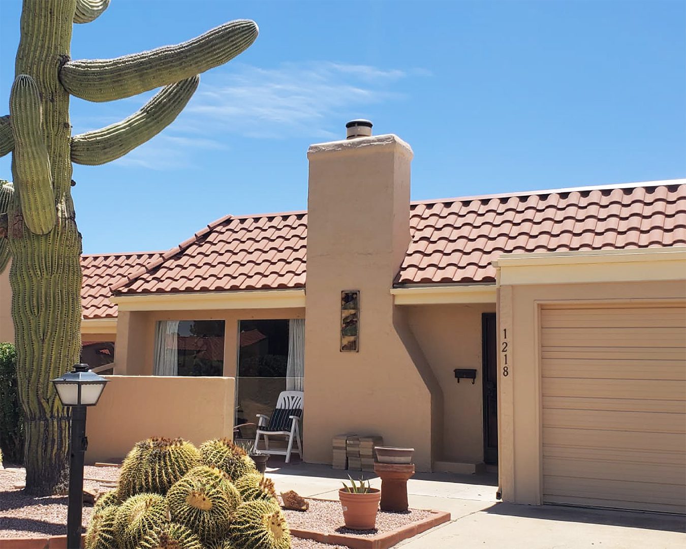 Painted exterior of Green Valley, Arizona home