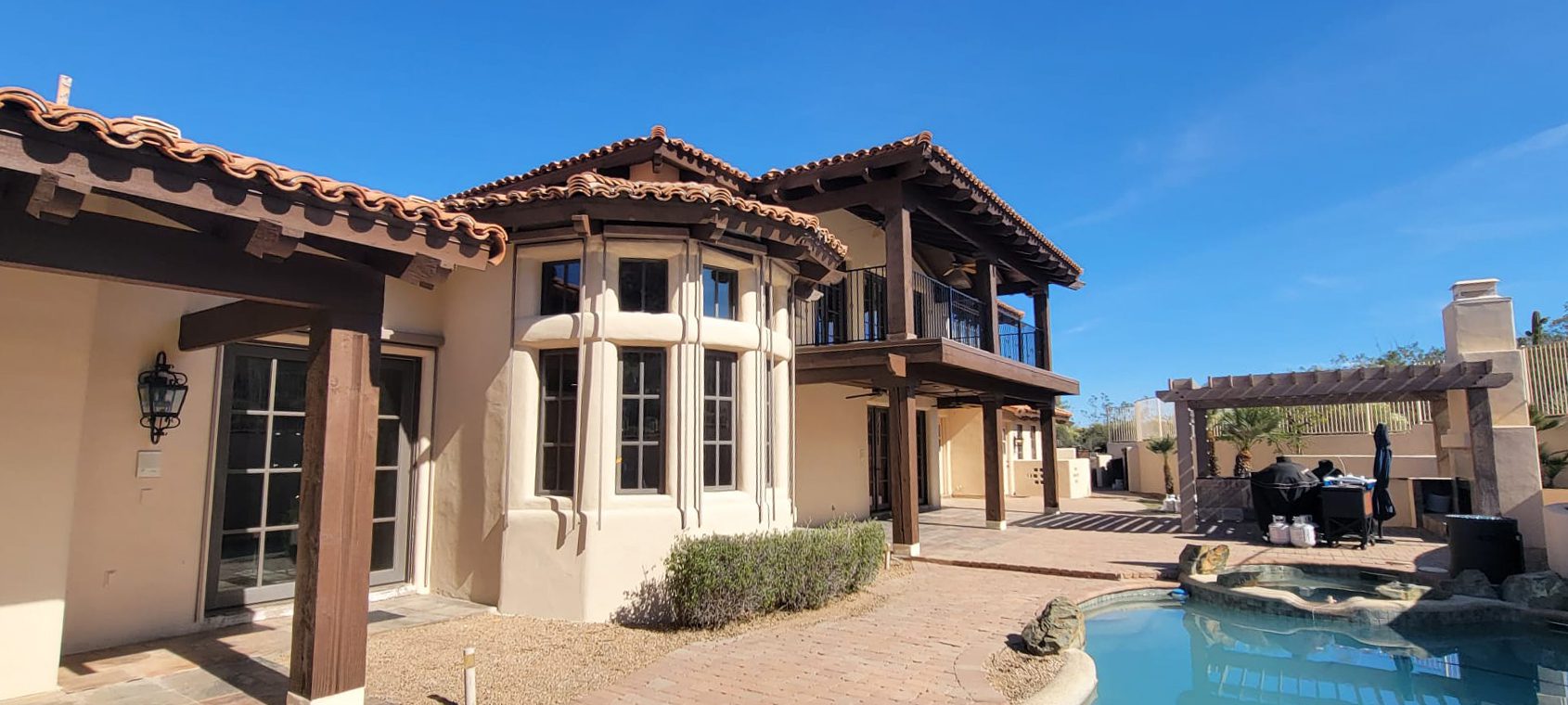 Exterior of painted Scottsdale home