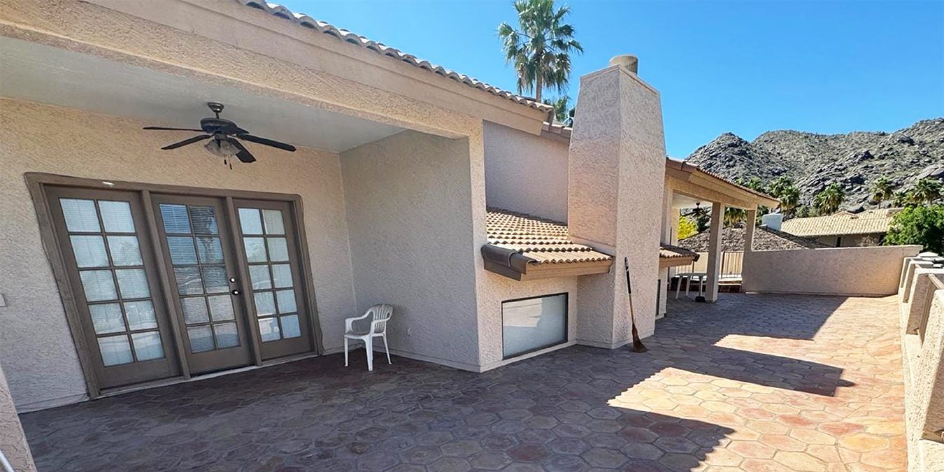 Painted exterior of Ahwatukee desert home