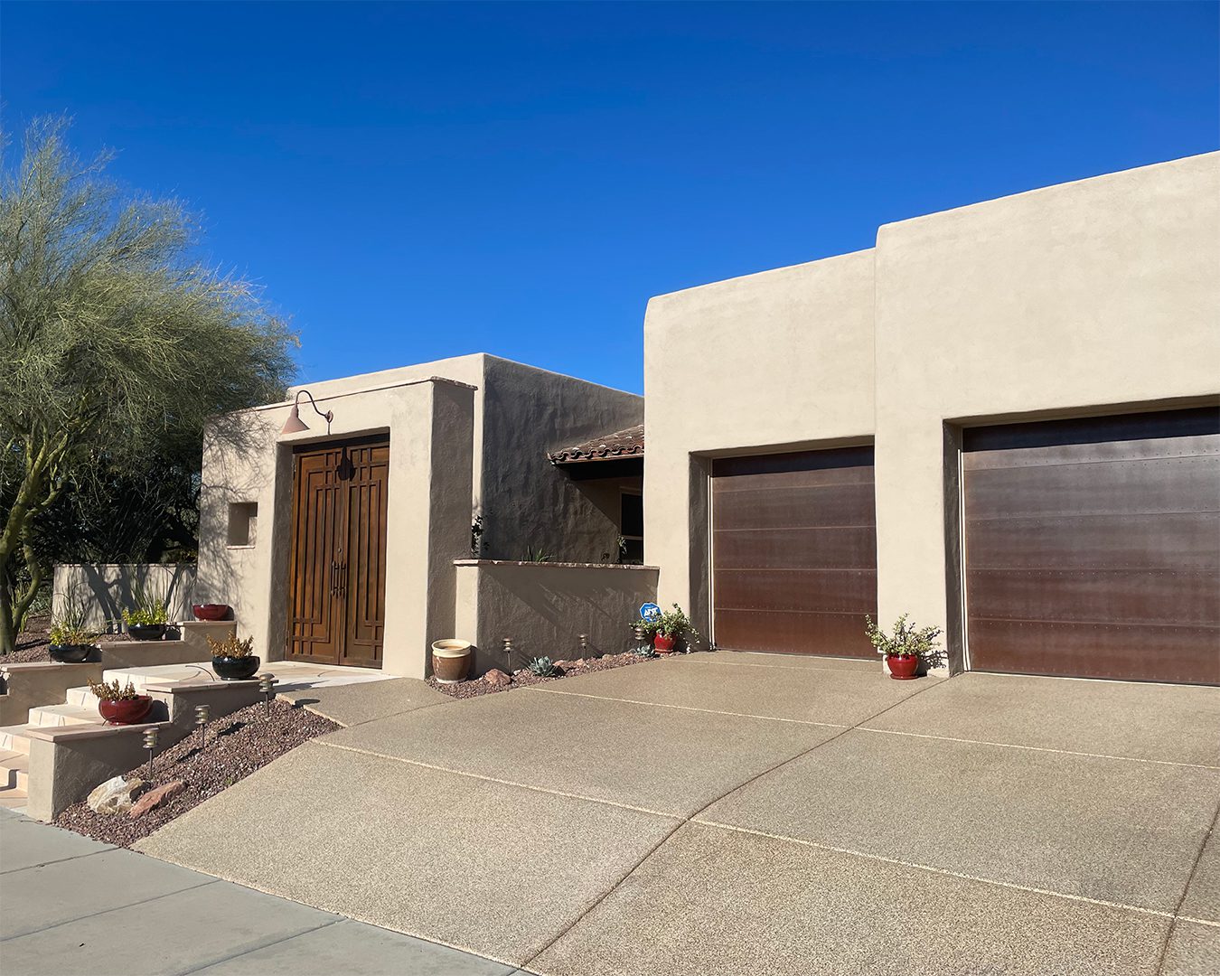 Painted exterior of home in Marana, AZ