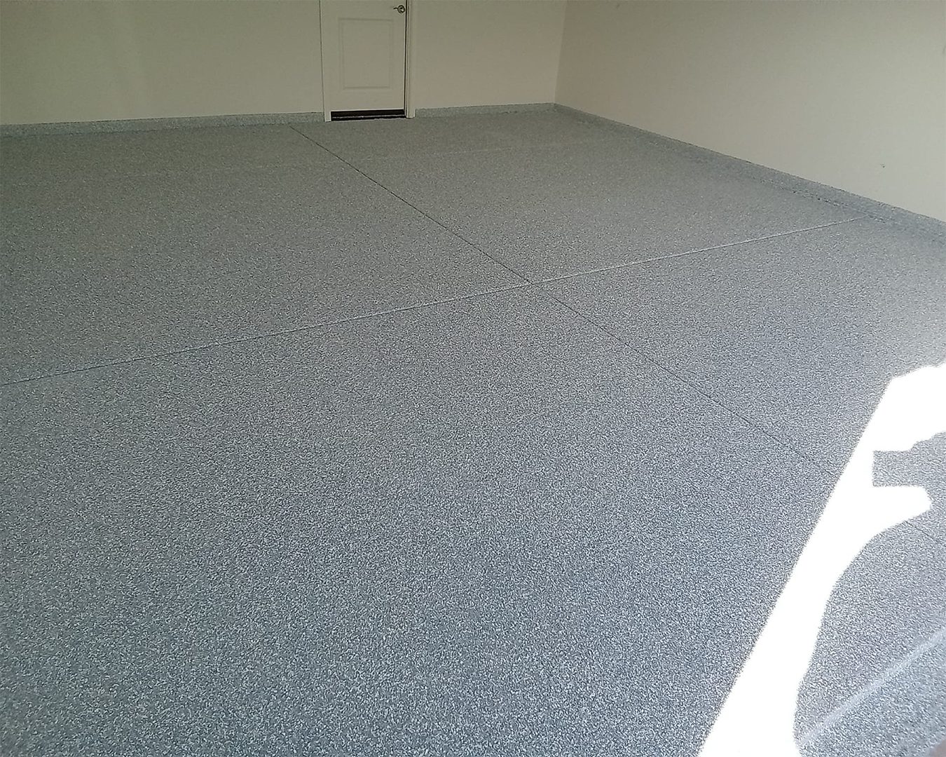 Epoxy flooring in garage