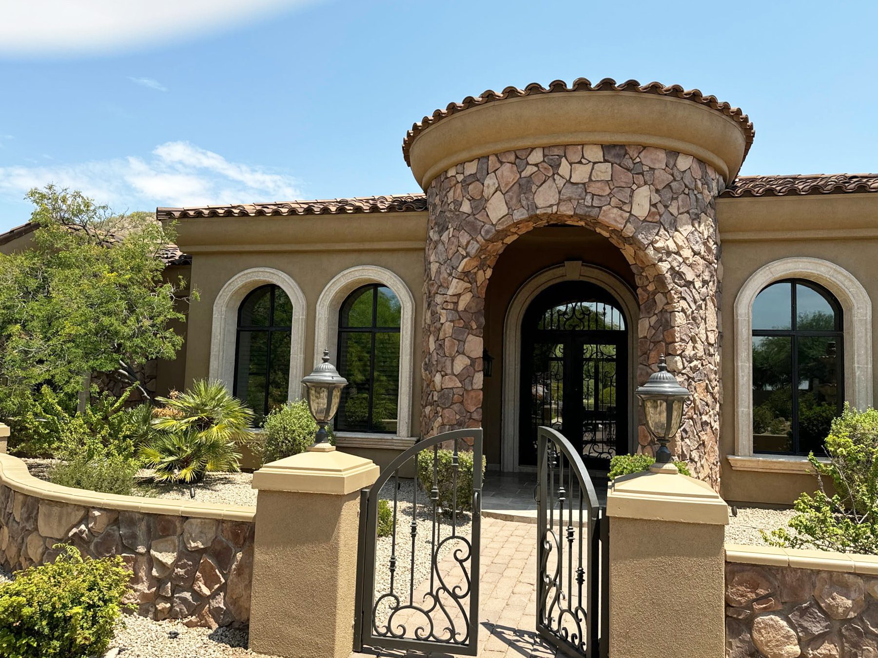 stucco and rod iron painting scottsdale arizona