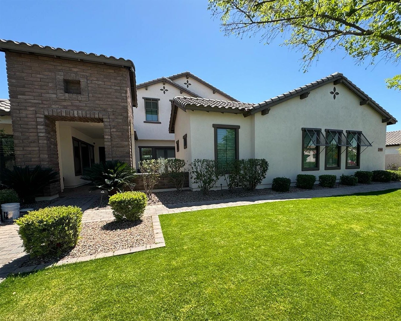 Painted exterior of Queen creek home