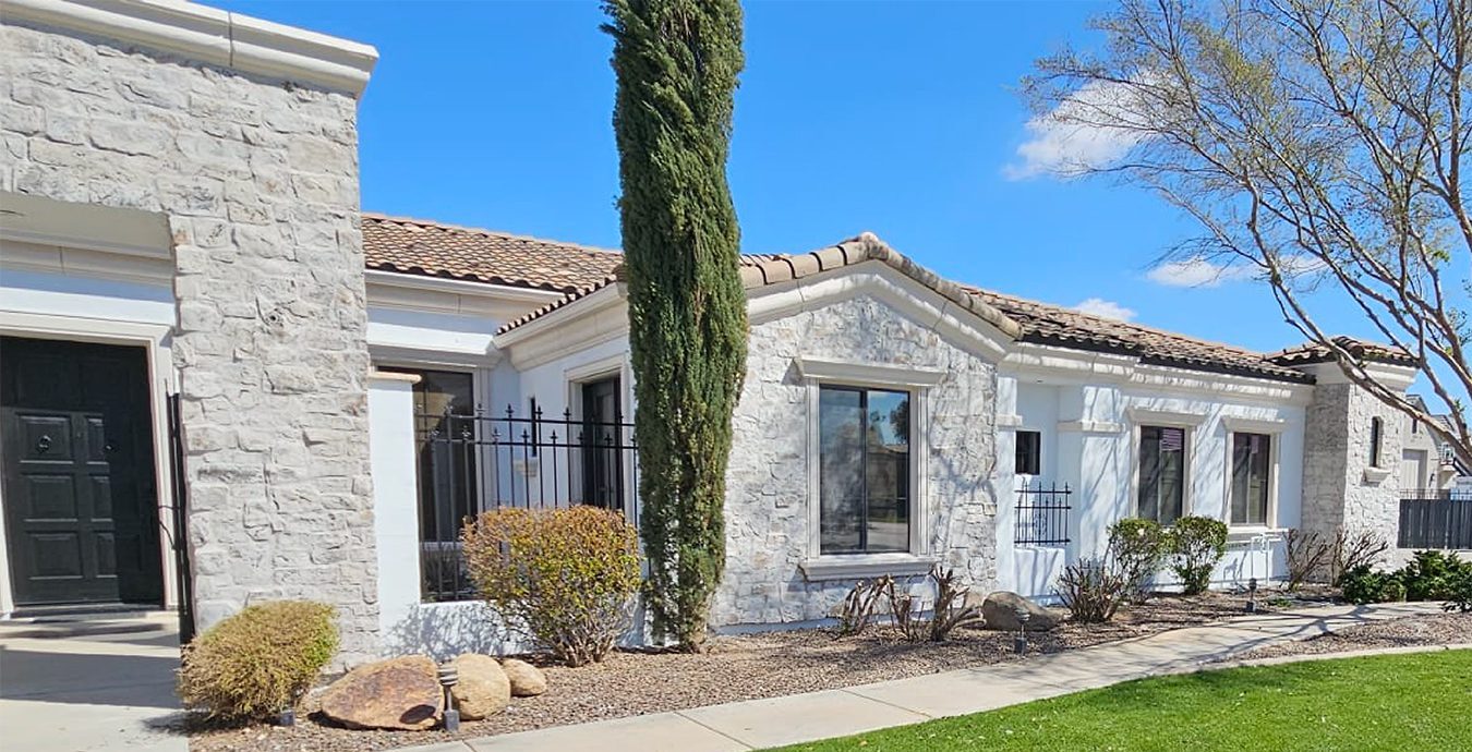 Painted exterior of Queen creek home