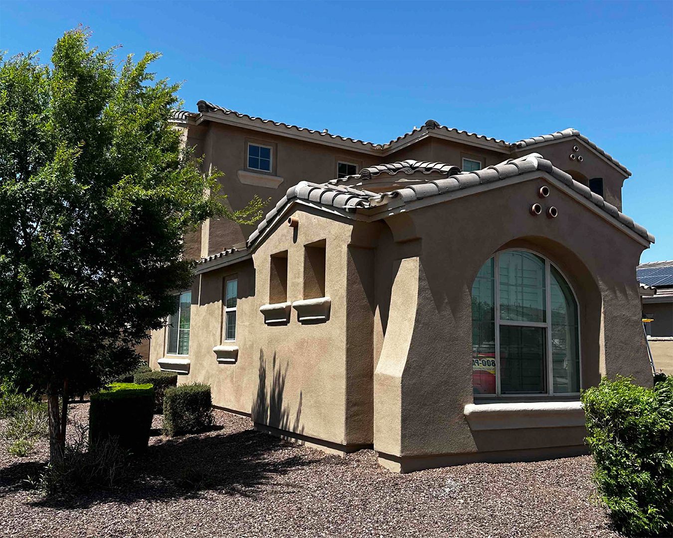 Painted exterior of Buckeye home