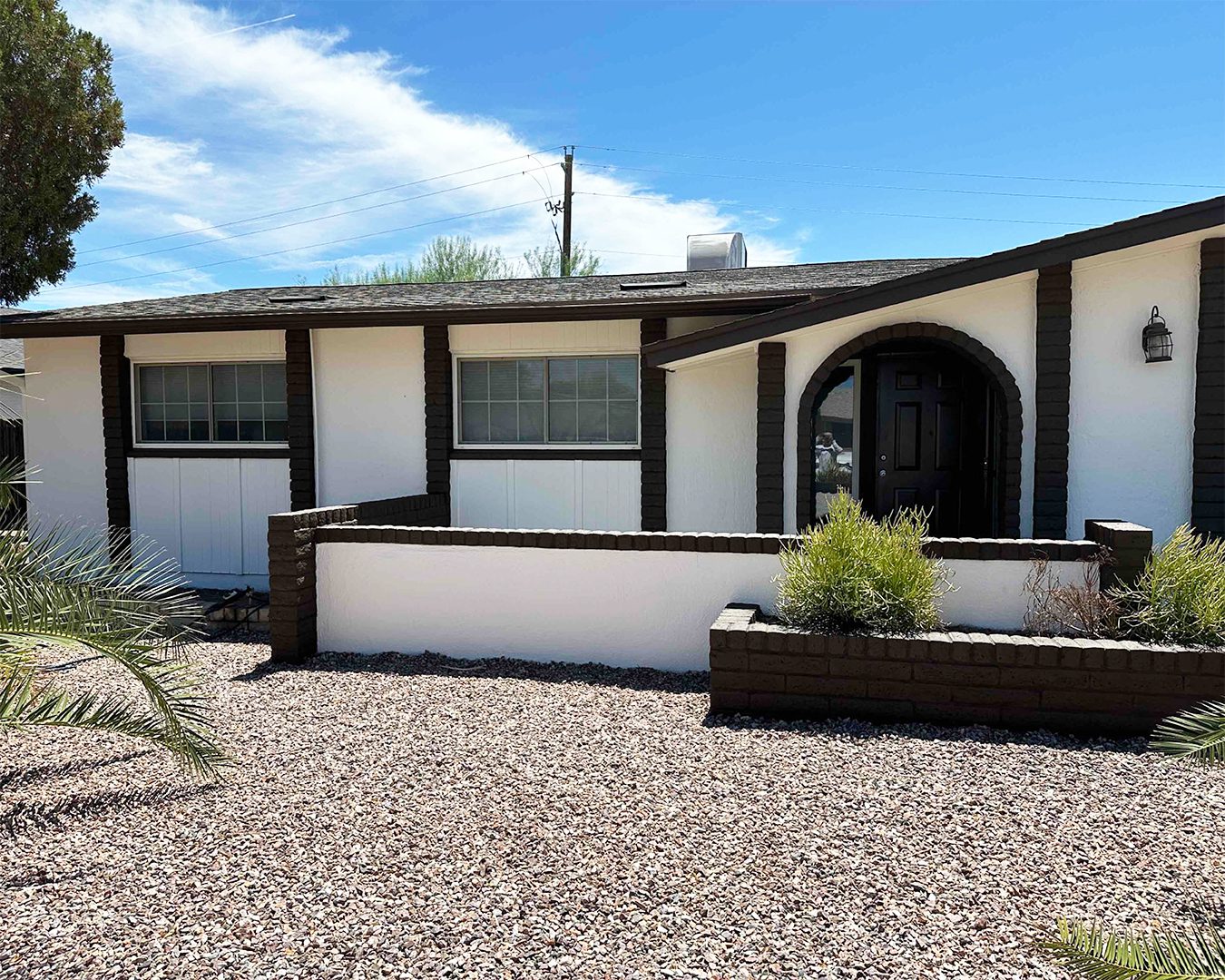 Painted exterior of Tempe home