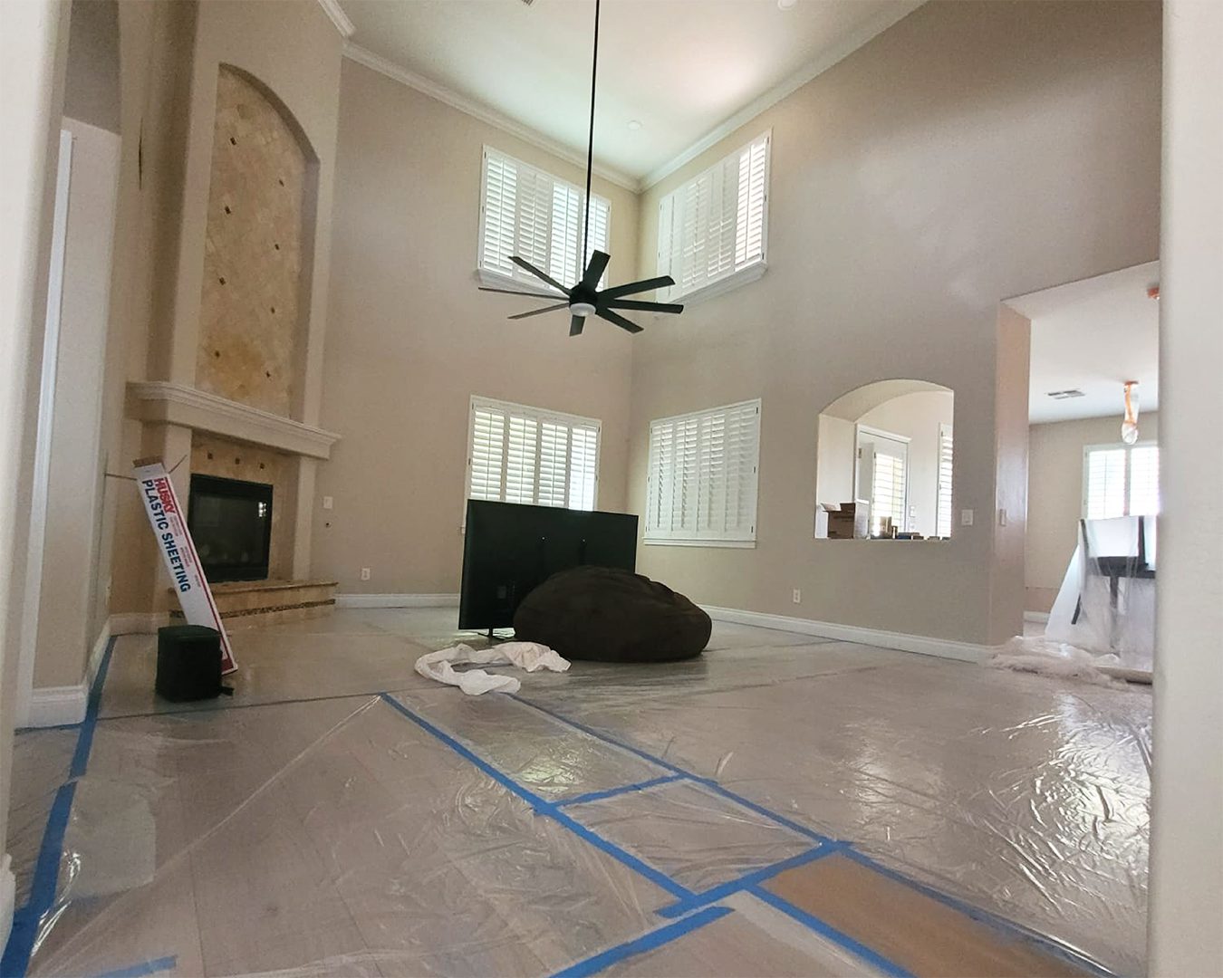 Interior of Goodyear home getting painted