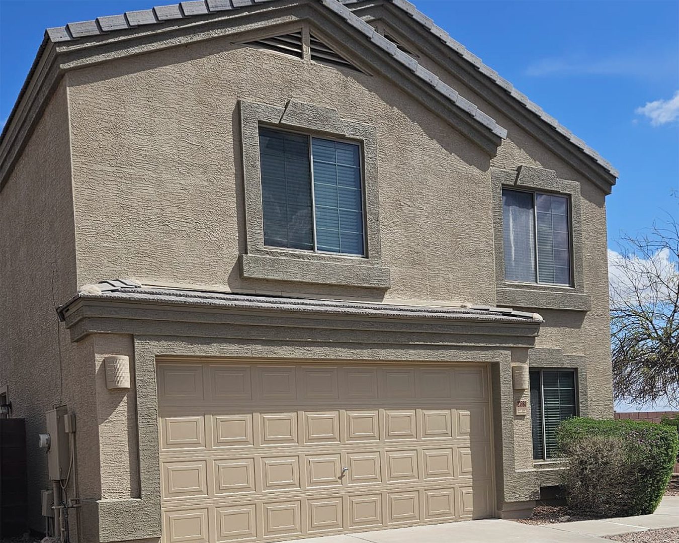 Painted exterior of Buckeye home