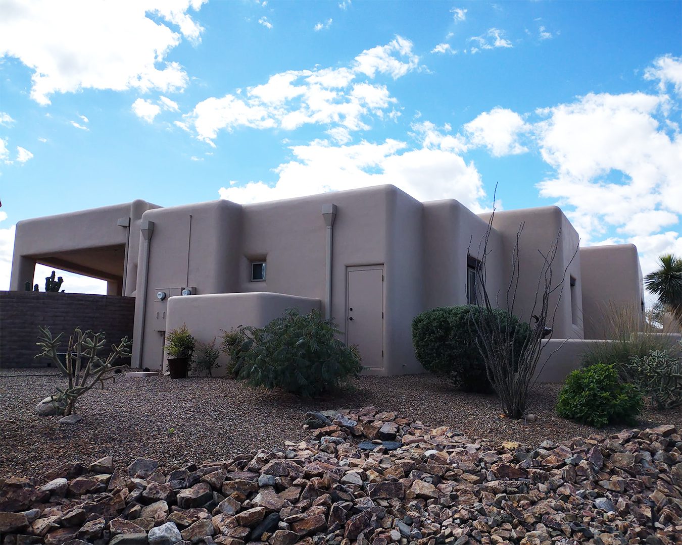 Painted exterior of Green Valley, Arizona home