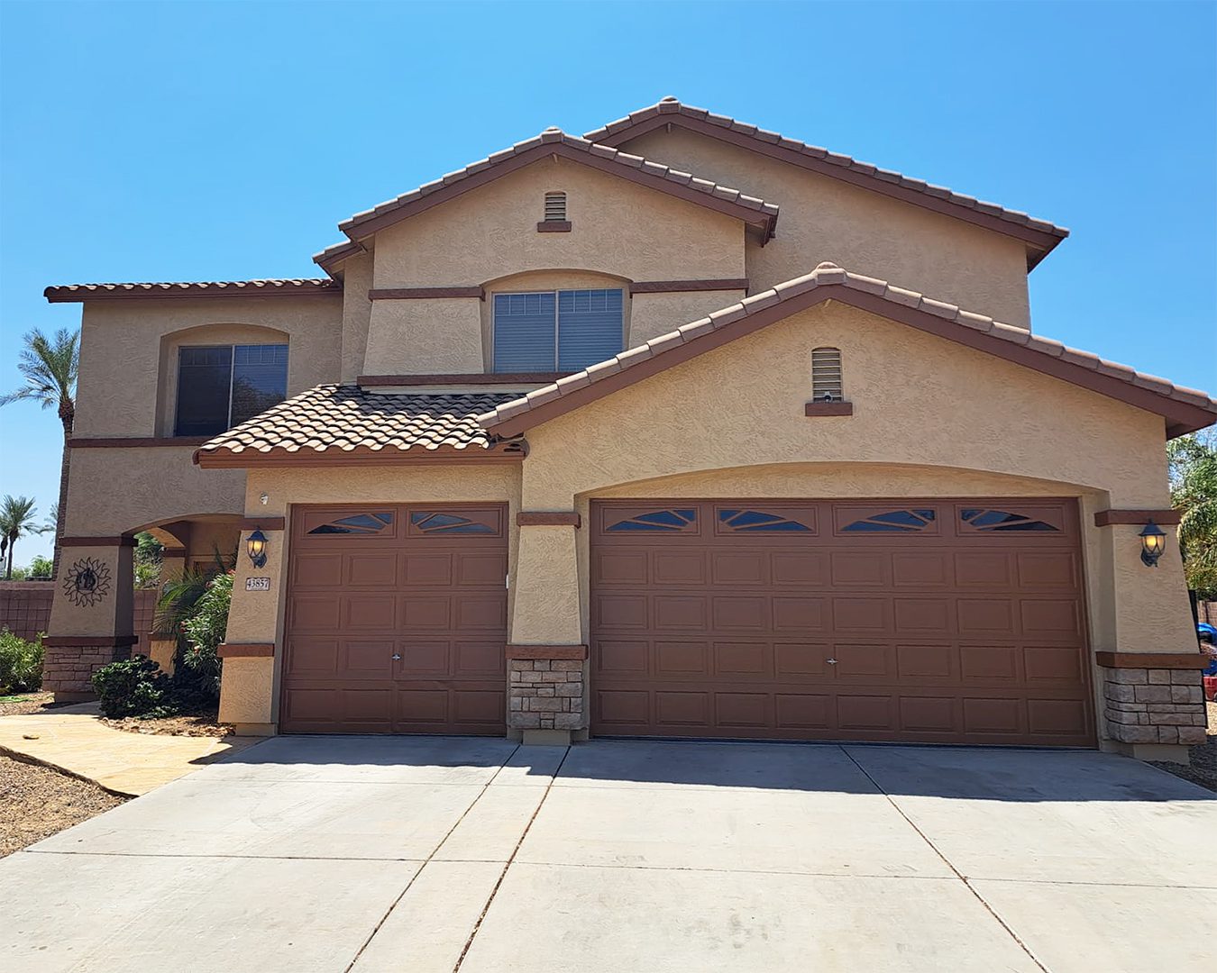 Painted exterior of Maricopa home