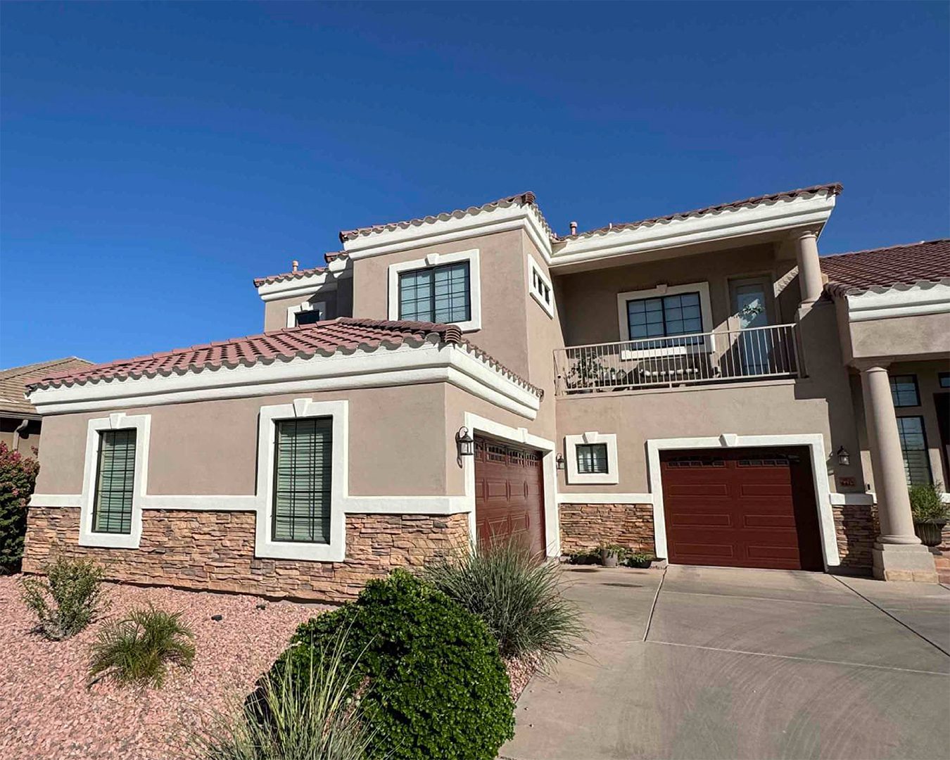 Painted exterior of home in Laveen, AZ