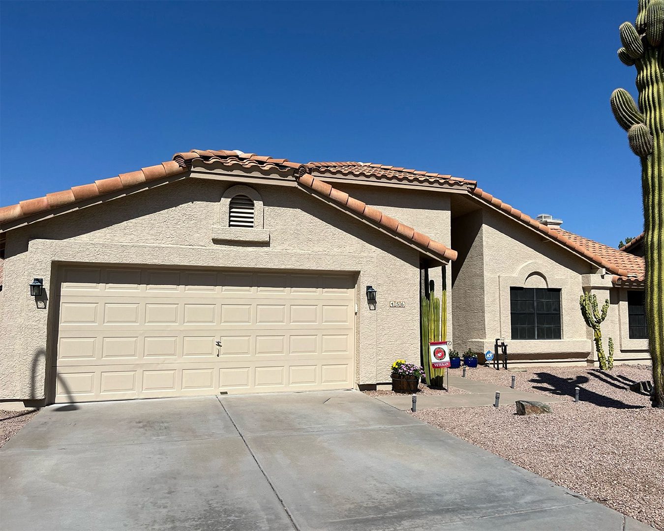 Painted exterior of Tempe home