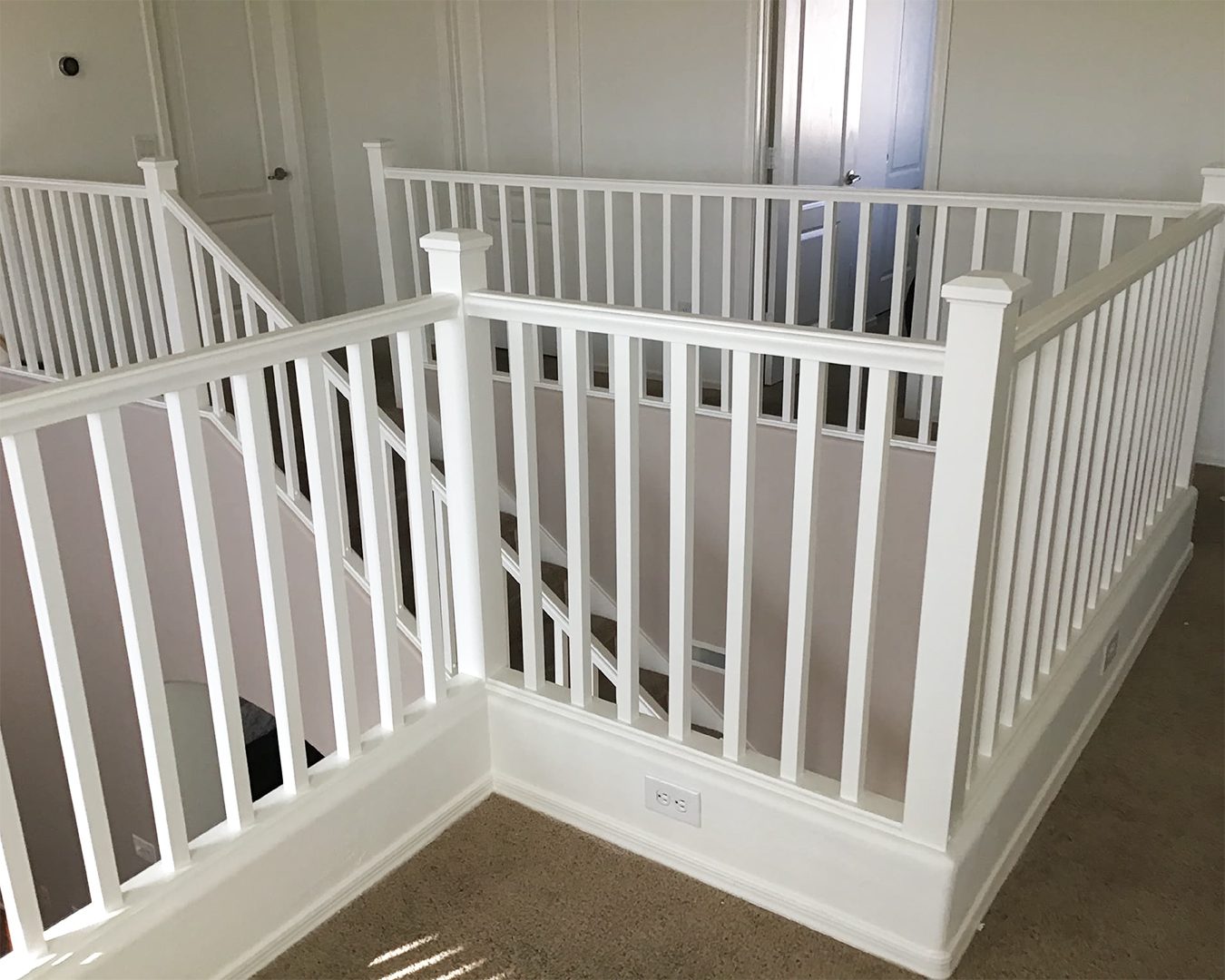 Painted banister in Laveen, AZ home