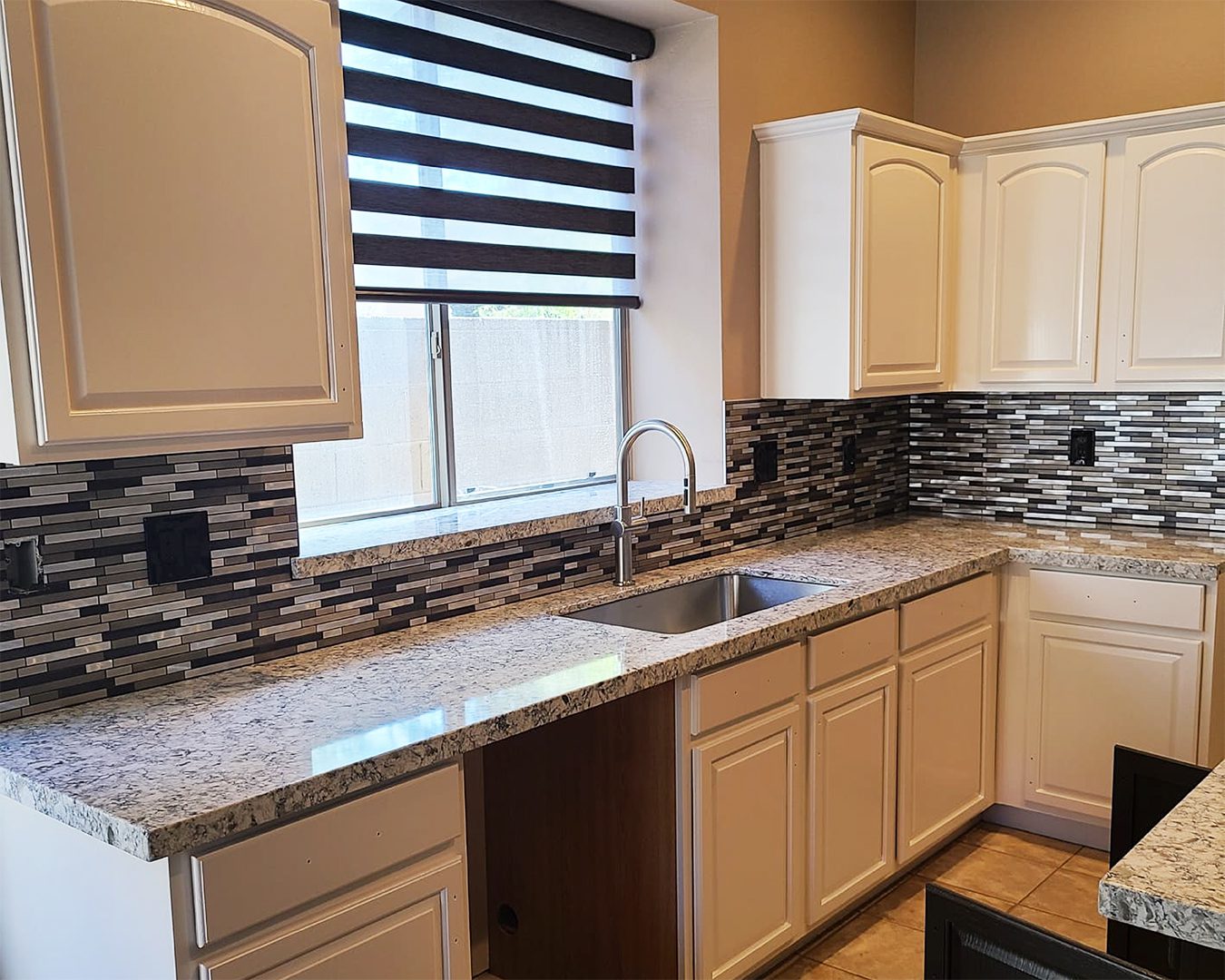 Painted cabinets in Gold Canyon kitchen