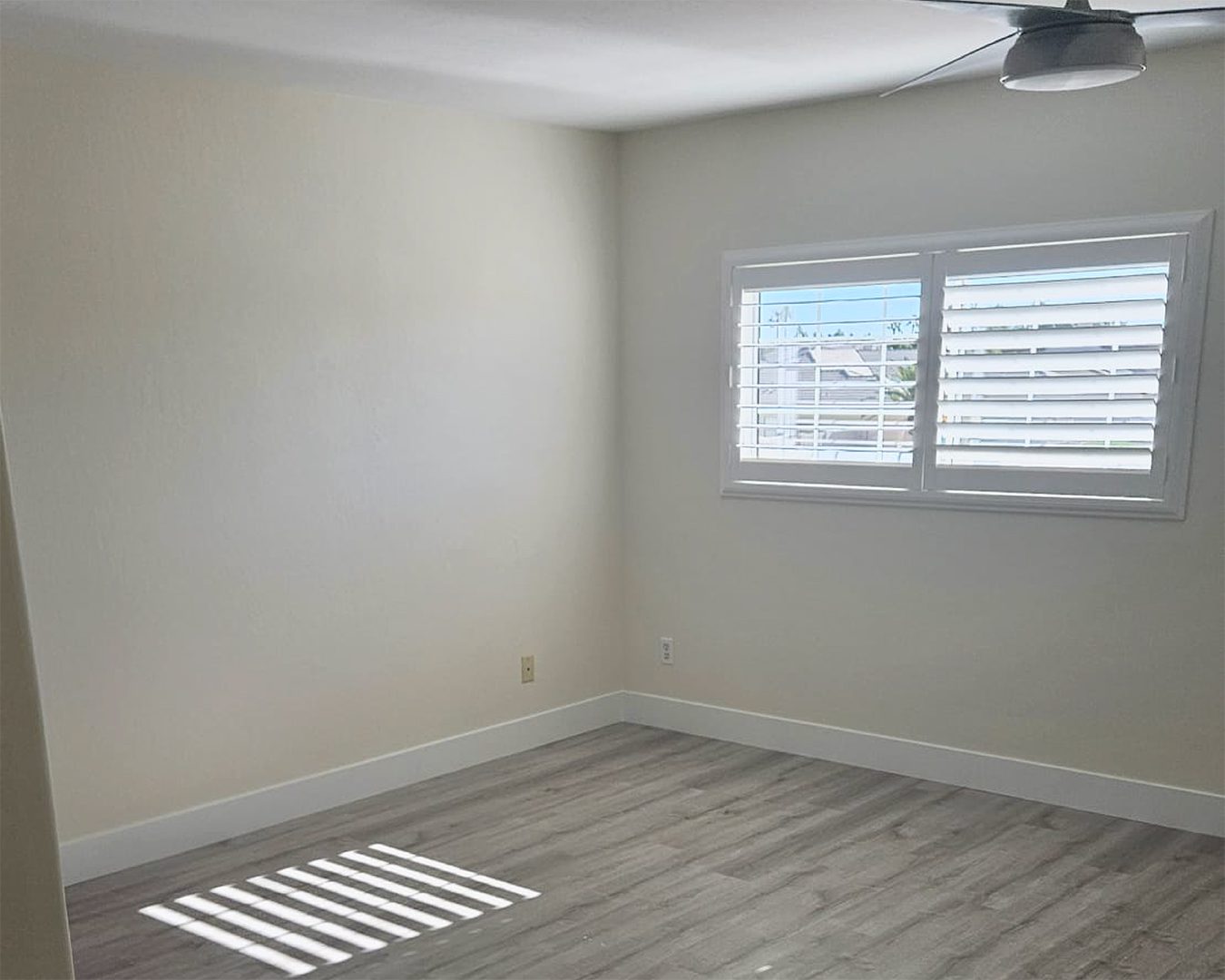 White painted interior in Glendale home