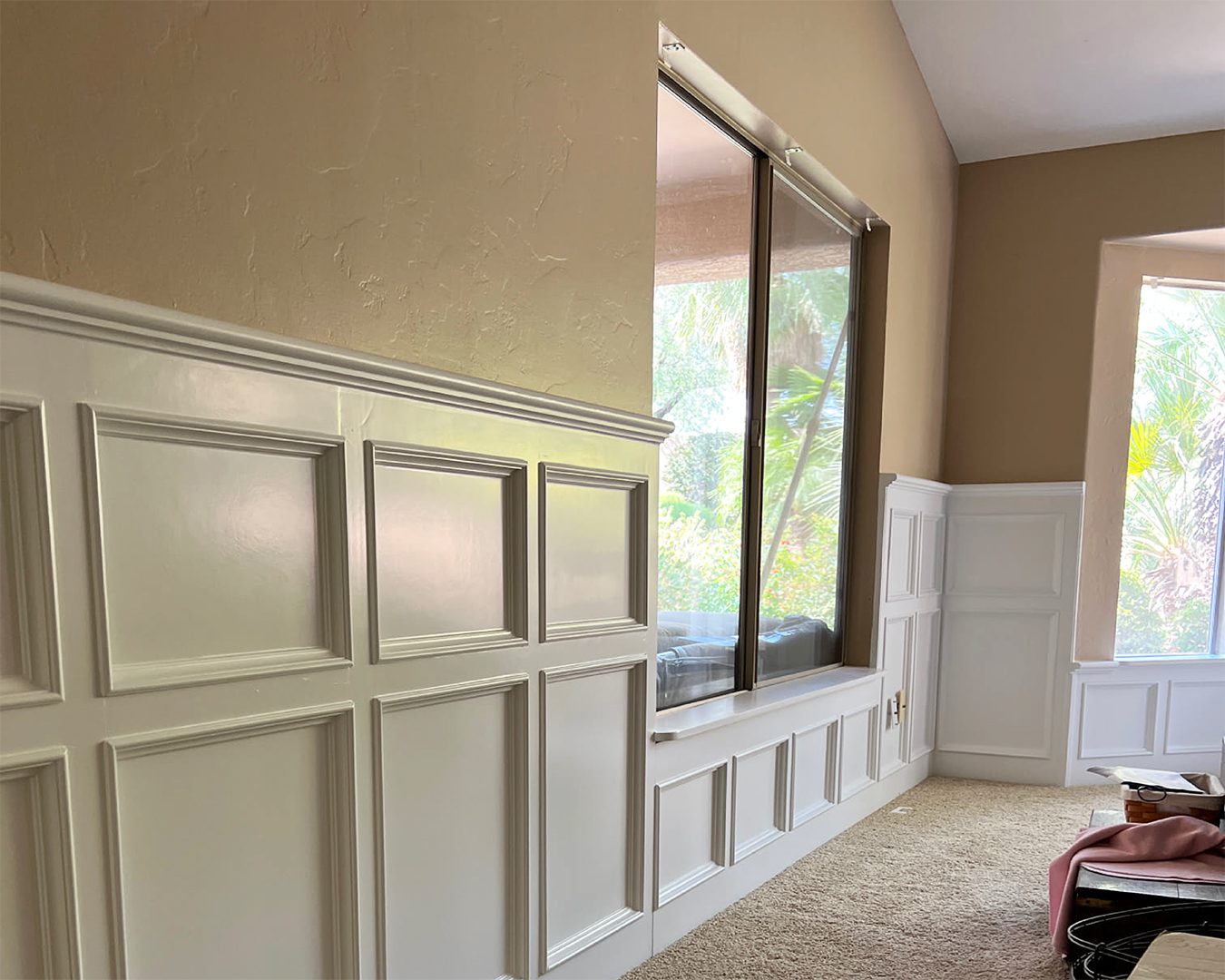 Painted interior of Catalina Foothills home