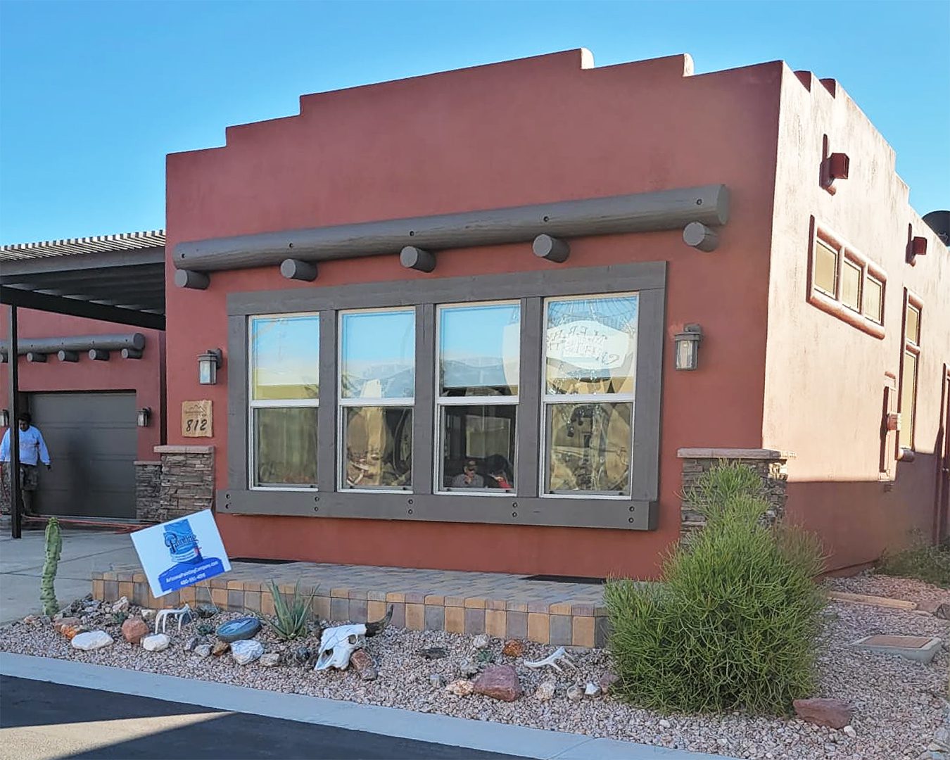 Painted exterior of Gold Canyon home