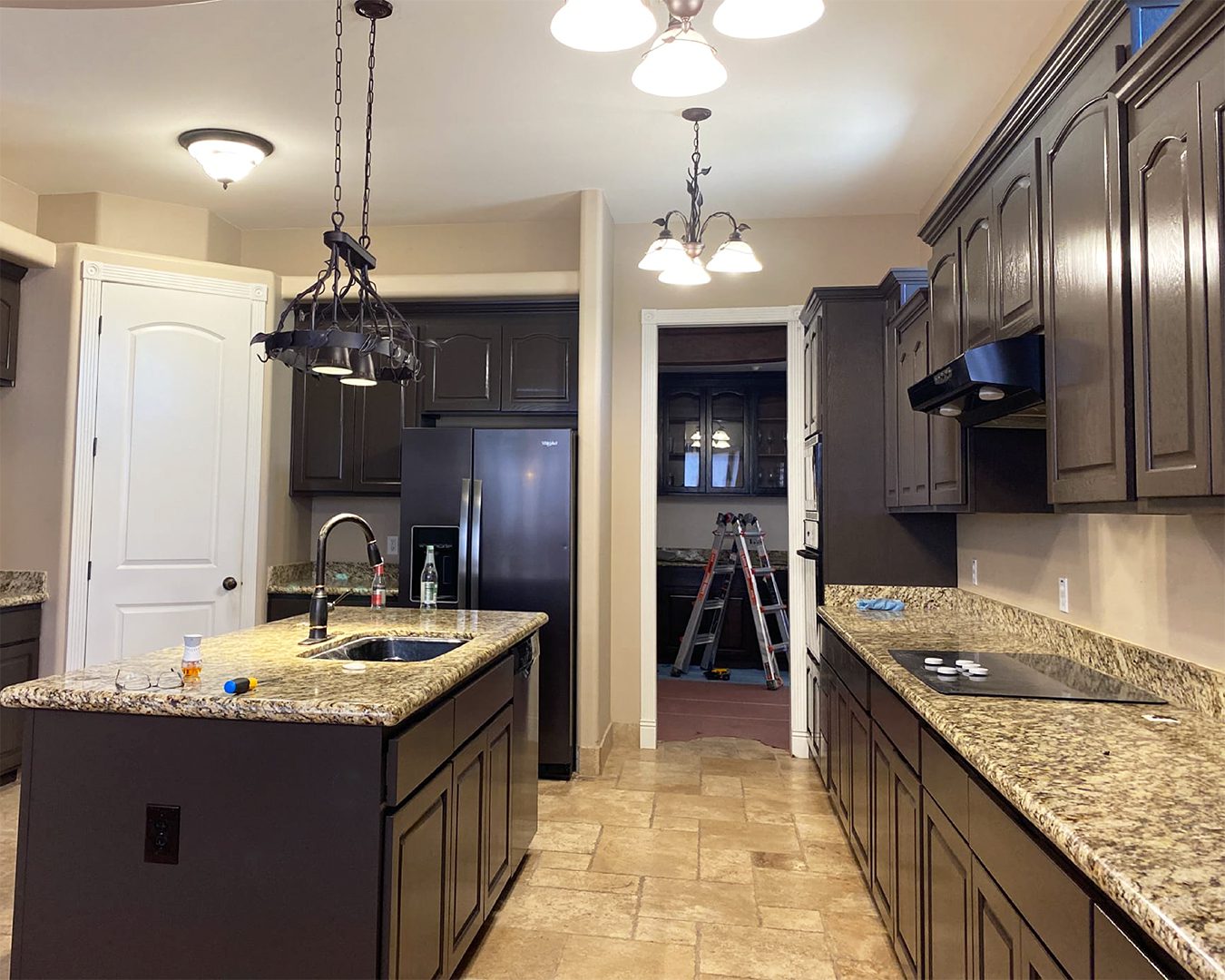 Painted cabinets in Gold Canyon kitchen