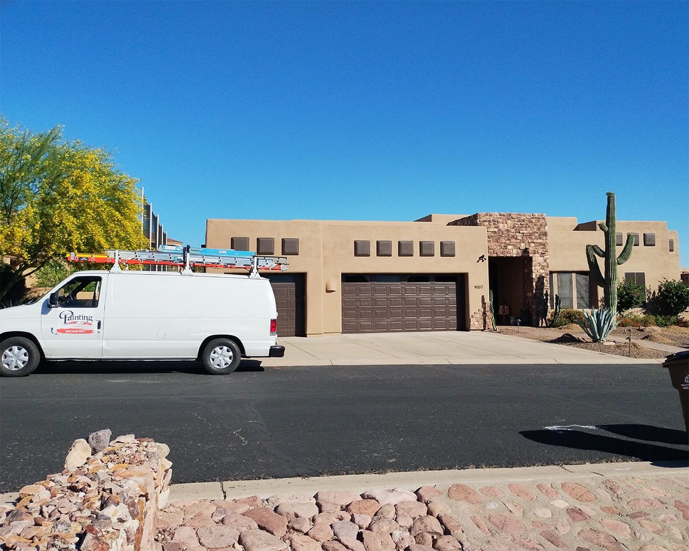 Painted exterior of Gold Canyon home