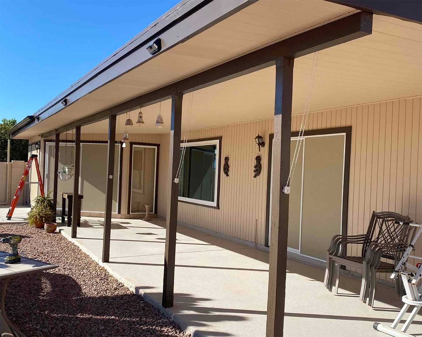 Painted exterior of home in Sun Lakes, AZ