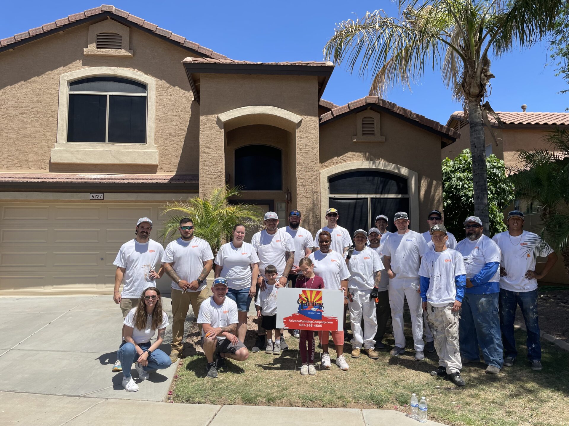 2024 West Valley Paint It Forward volunteers and winner