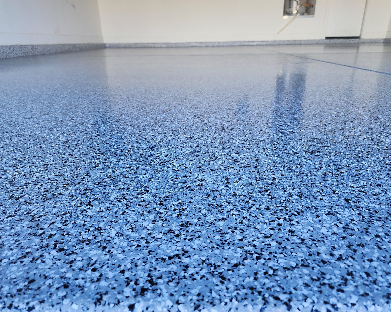 Close up of Phoenix garage with epoxy flooring