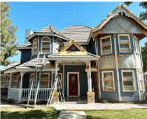 Gilbert Exterior Painting Project with Extensive Wood Repair 4 Gilbert AZ exterior painting project on a two-story home