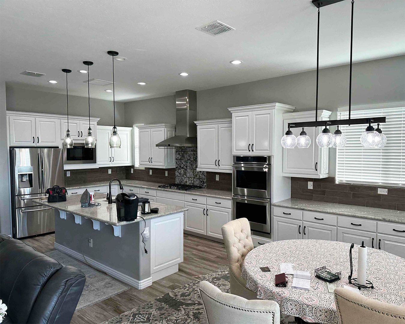 Painted white kitchen