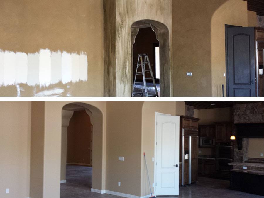 Before and After Interior Residential Painting | Arizona Painting Company
